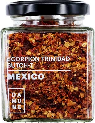 DAMUNE Piment Scorpion Trinidad Butch-T Flocons 60g