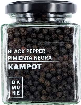 DAMUNE Pimienta Negra Kampot Tarro 120g