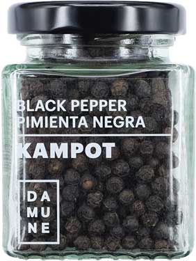 DAMUNE Pimienta Negra Kampot Tarro 60g