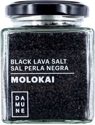 Sel Noir Black Lava Hawaii-Molokai - Sel Qualité Supérieure - DAMUNE