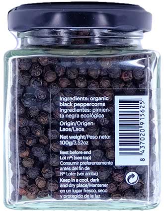 DAMUNE Bolovens Pepper Black Jar 100g 3